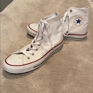 Converse high tops, worn ONCE